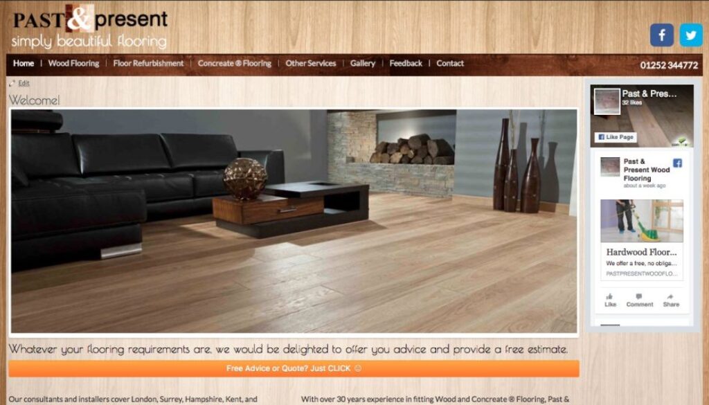 PastPresent Website Screenshot Dec 2017